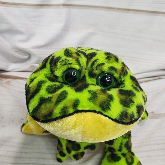 Ganz Webkinz Bullfrog Frog Plush Beanbag Stuffed Toy HM114 No Code 8 Inch - Picture 8 of 8
